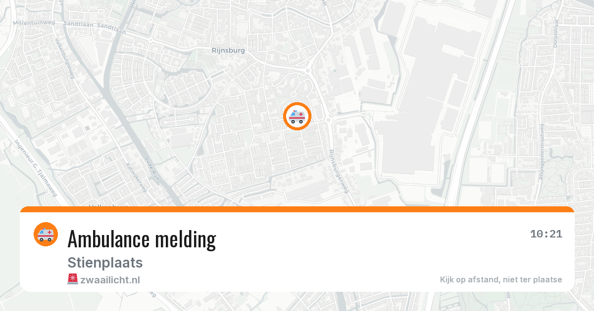 Ambulance melding — 25 mei 2026