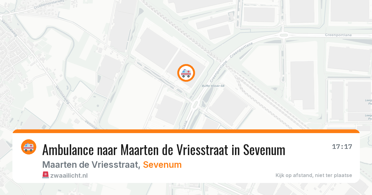 Ambulance naar Maarten de Vriesstraat in Sevenum — 13 jul 2026
