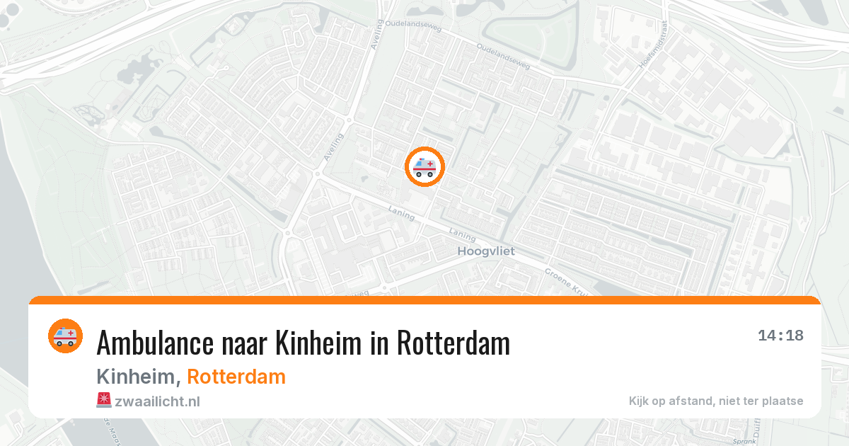 Ambulance naar Kinheim in Rotterdam — 1 apr 2026