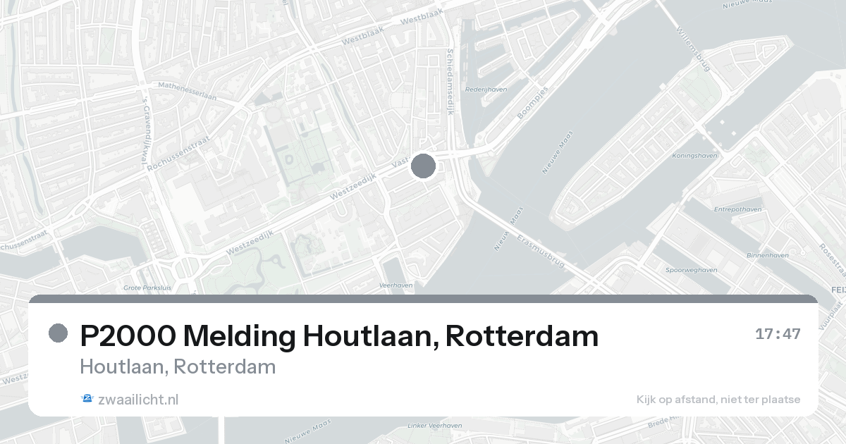 P2000 Melding Houtlaan, Rotterdam — 30 jan 2026