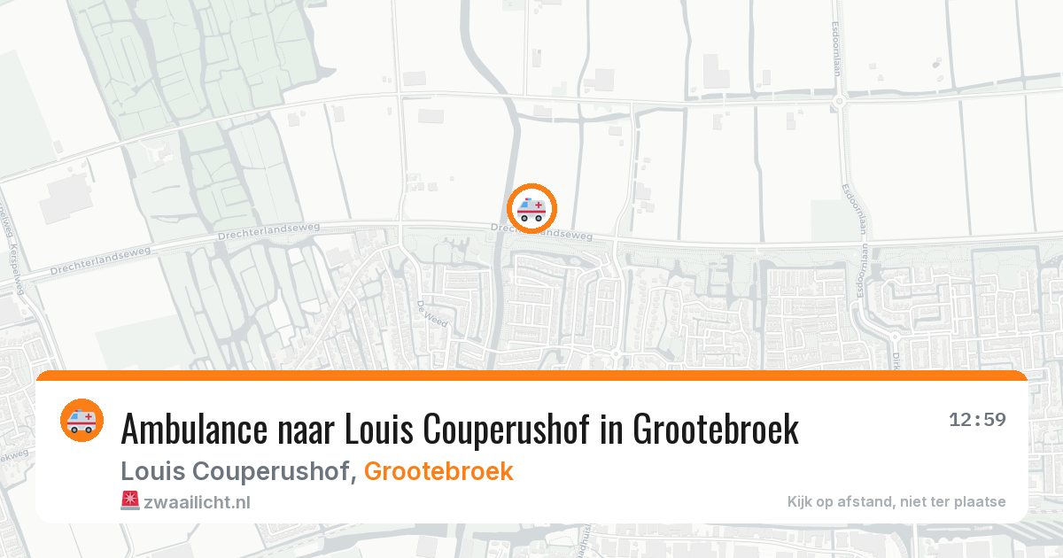 Ambulance naar Louis Couperushof in Grootebroek — 28 jun 2026