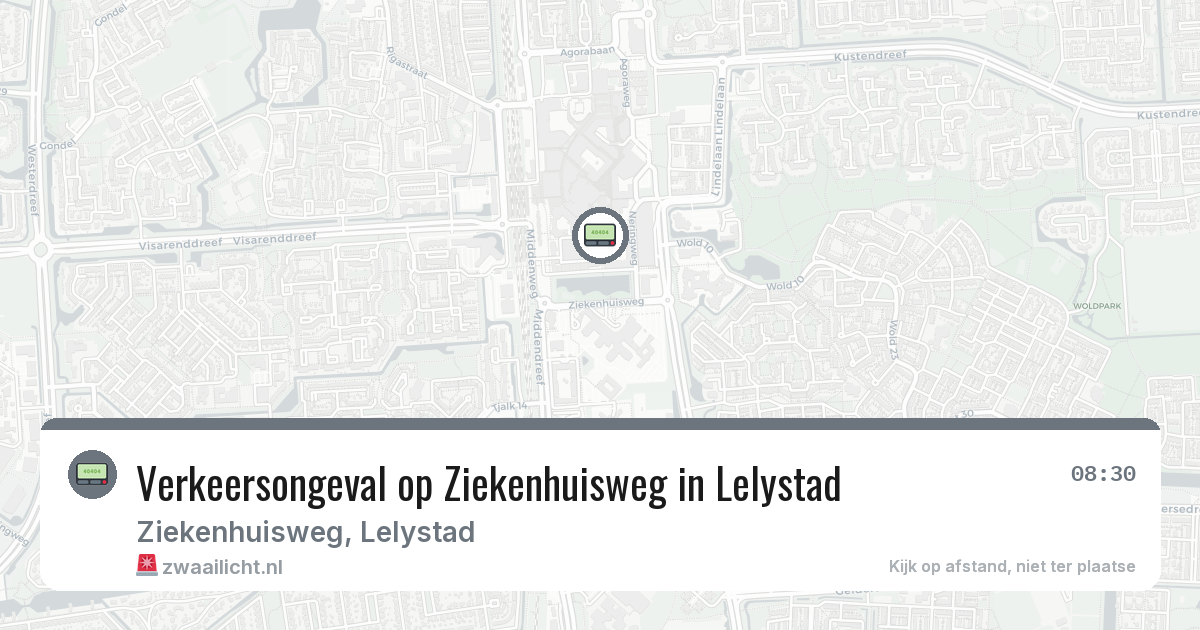 Verkeersongeval op Ziekenhuisweg in Lelystad — 4 mrt 2026