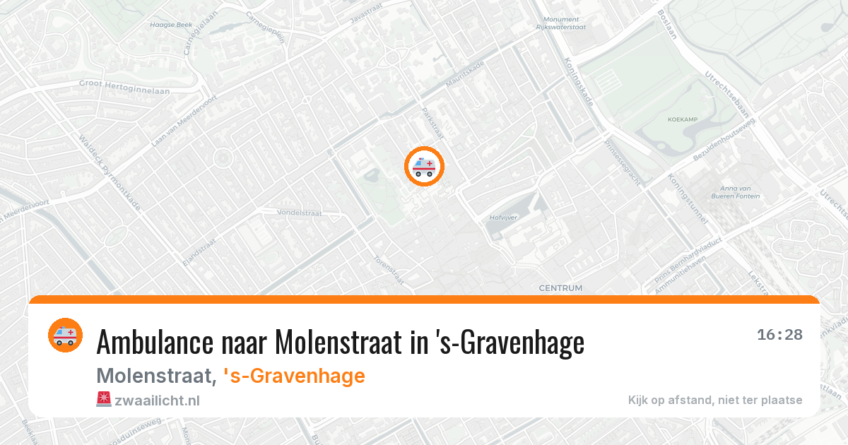 Ambulance naar Molenstraat in 's-Gravenhage — 30 jan 2026