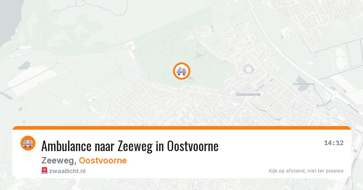 Ambulance naar Zeeweg in Oostvoorne — 26 jun 2026