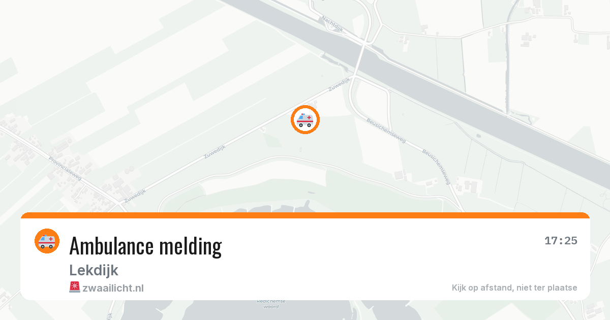 Ambulance melding — 18 jan 2026