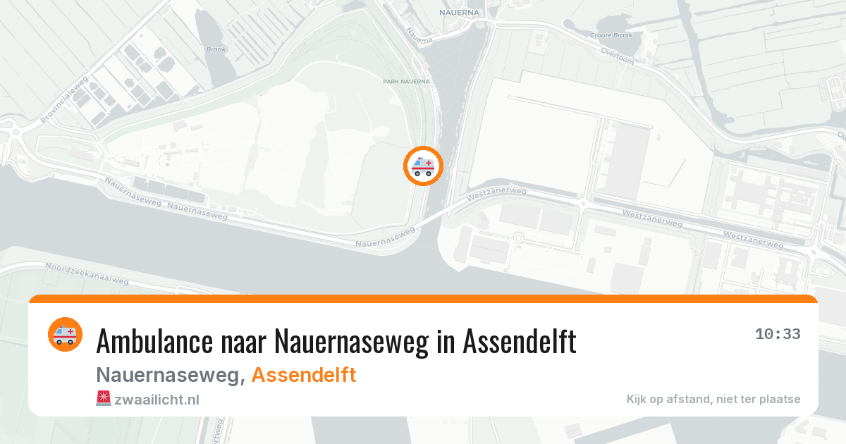 Ambulance naar Nauernaseweg in Assendelft — 25 mrt 2026