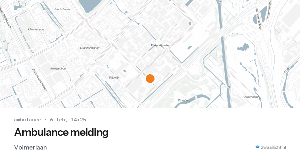 Ambulance melding — 6 feb 2026