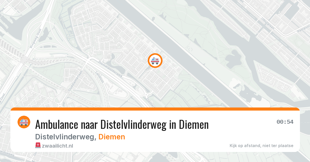 Ambulance naar Distelvlinderweg in Diemen — 5 jun 2026