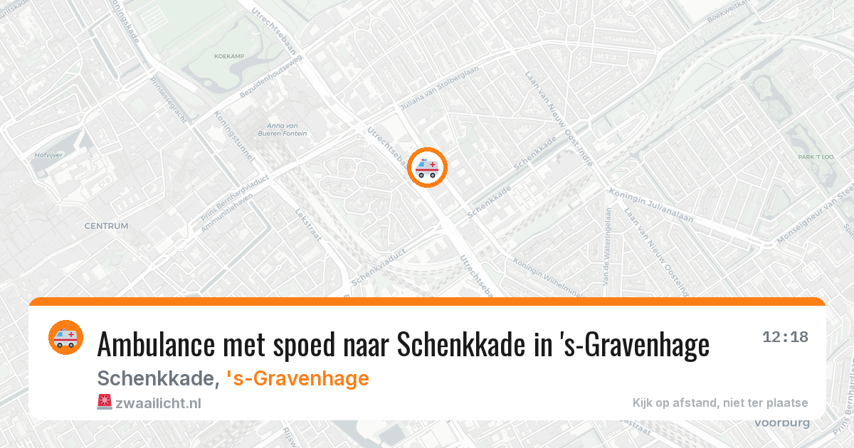 Ambulance met spoed naar Schenkkade in 's-Gravenhage — 29 jan 2026