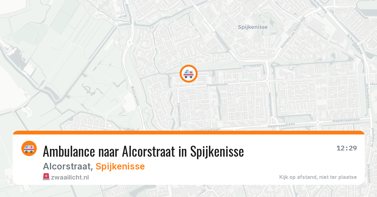 Ambulance naar Alcorstraat in Spijkenisse — 20 jul 2026