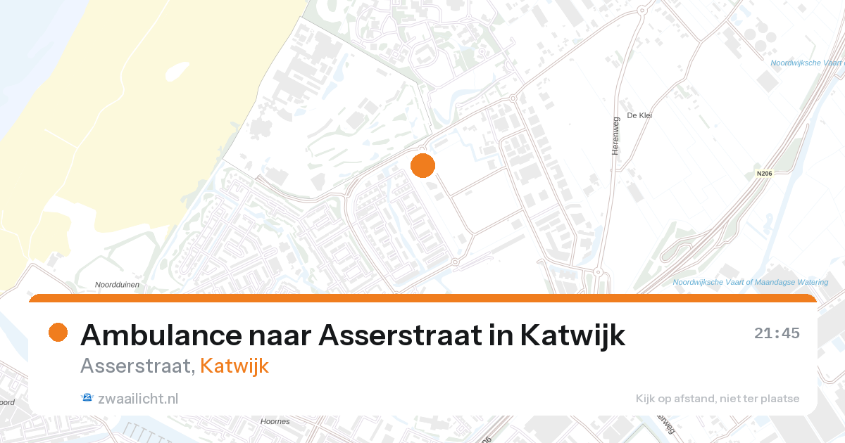 Ambulance naar Asserstraat in Katwijk — 18 jun 2026