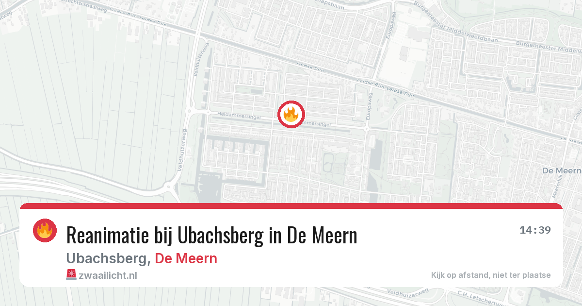 Reanimatie bij Ubachsberg in De Meern — 4 jul 2026