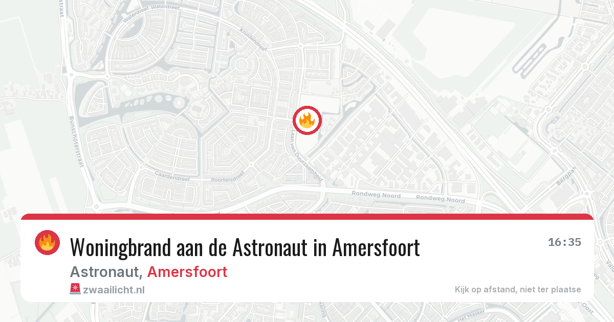 Woningbrand aan de Astronaut in Amersfoort — 29 jun 2026