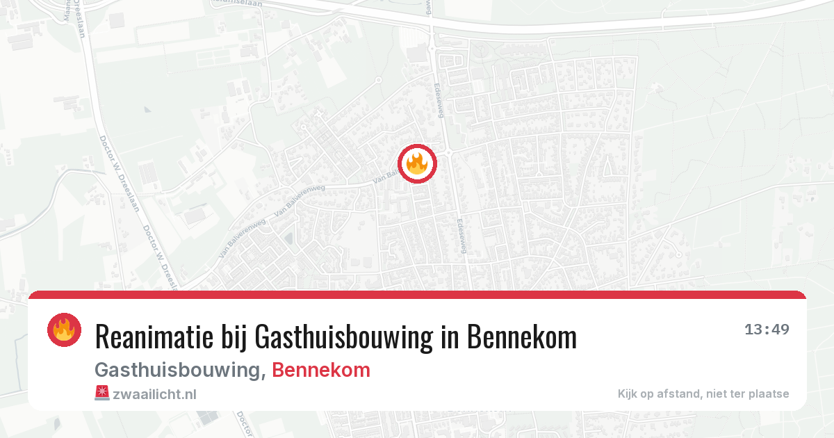 Reanimatie bij Gasthuisbouwing in Bennekom — 30 mei 2026