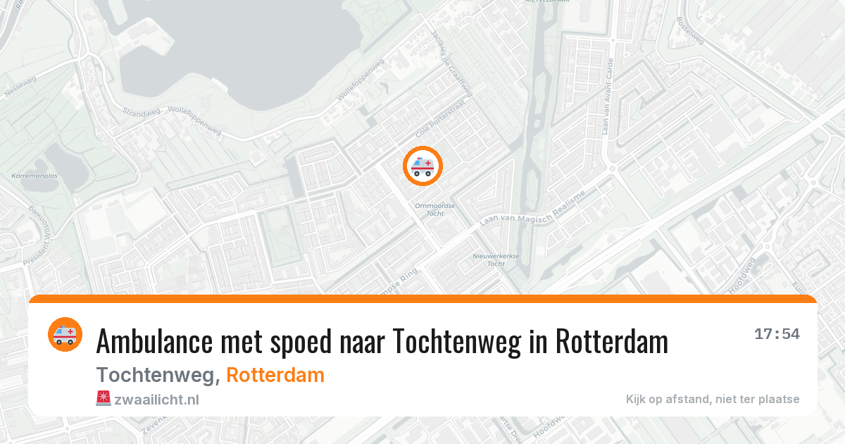 Ambulance met spoed naar Tochtenweg in Rotterdam — 10 apr 2026
