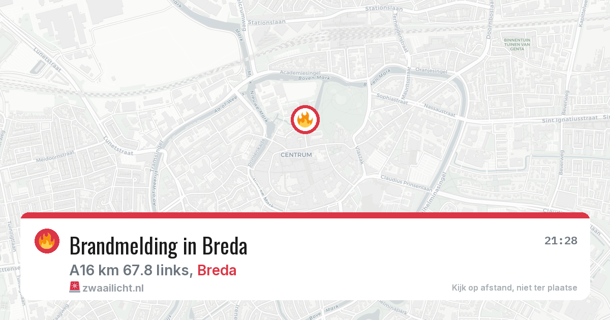 Brandmelding in Breda — 11 apr 2026