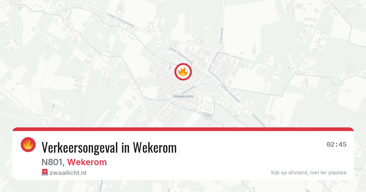 Verkeersongeval in Wekerom — 5 apr 2026