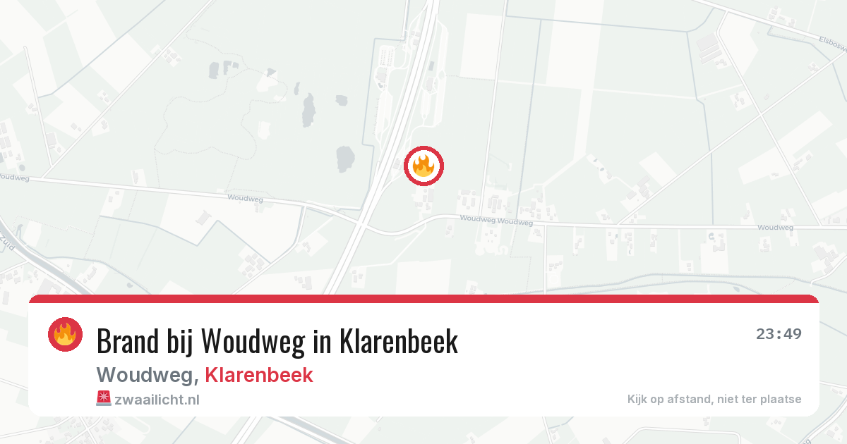 Brand bij Woudweg in Klarenbeek — 14 jul 2026