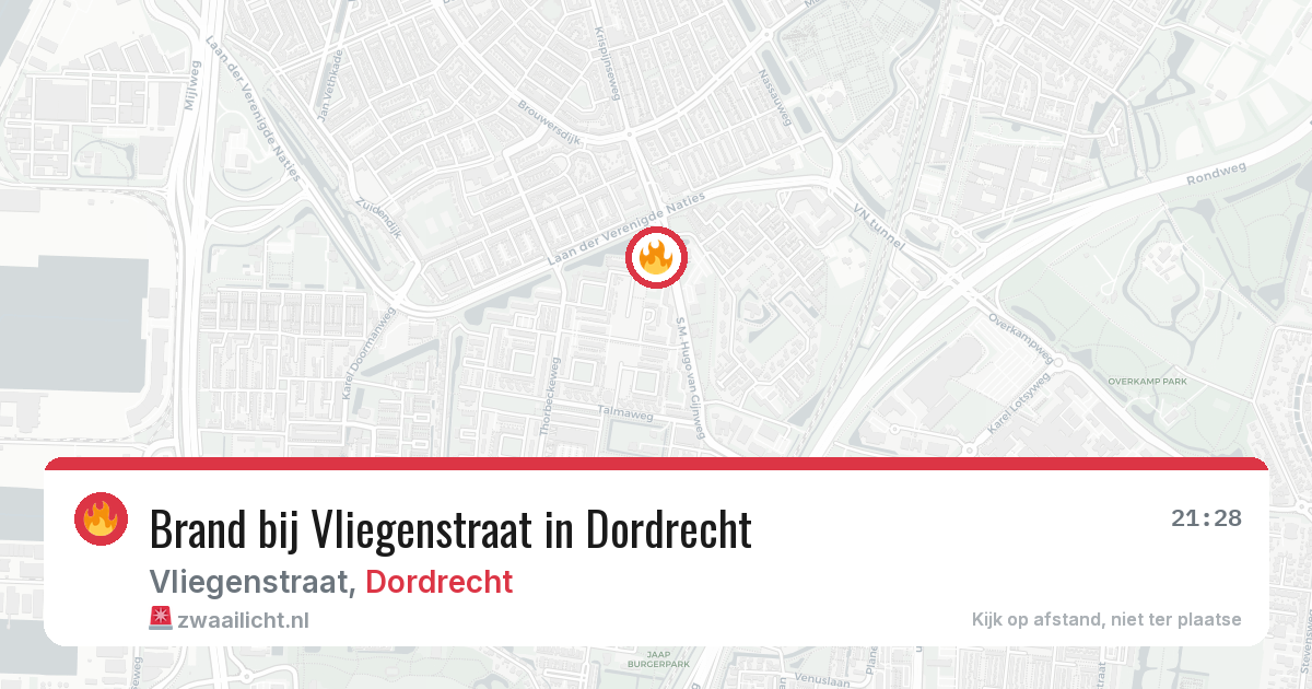Brand bij Vliegenstraat in Dordrecht — 19 jan 2026