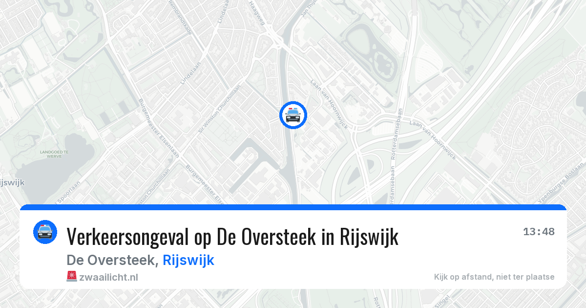 Verkeersongeval op De Oversteek in Rijswijk — 27 mrt 2026