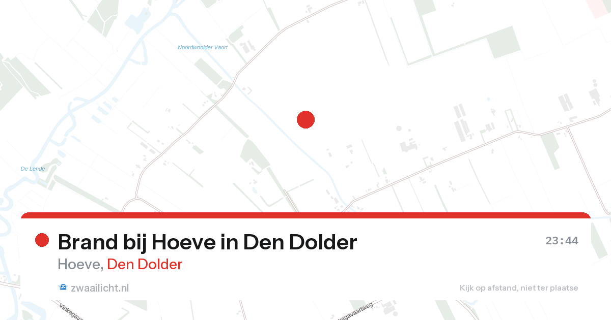 Brand bij Hoeve in Den Dolder — 14 aug 2026