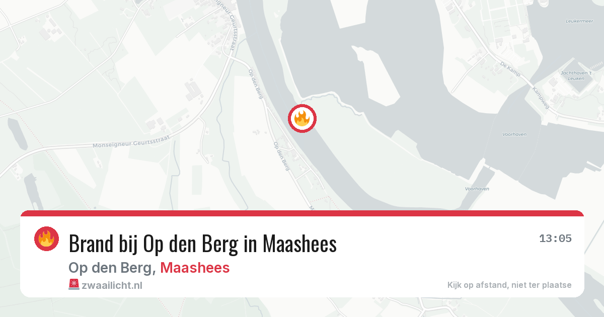 Brand bij Op den Berg in Maashees — 12 apr 2026