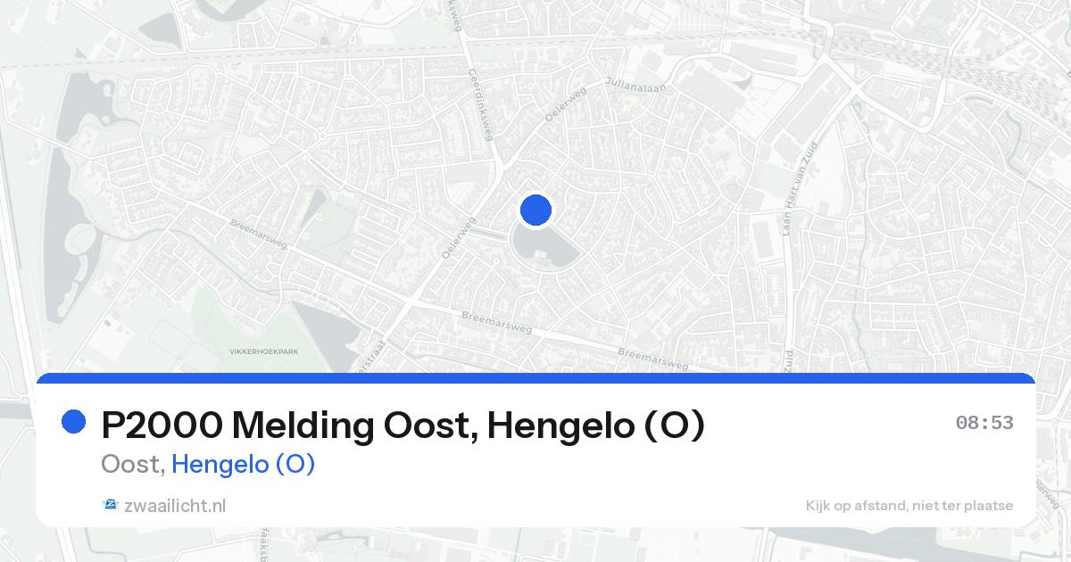 P2000 Melding Oost, Hengelo (O) — 12 aug 2026