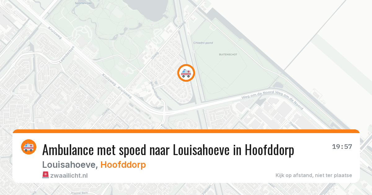 Ambulance met spoed naar Louisahoeve in Hoofddorp — 2 jul 2026