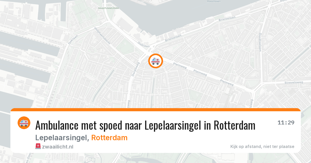 Ambulance met spoed naar Lepelaarsingel in Rotterdam — 5 mrt 2026