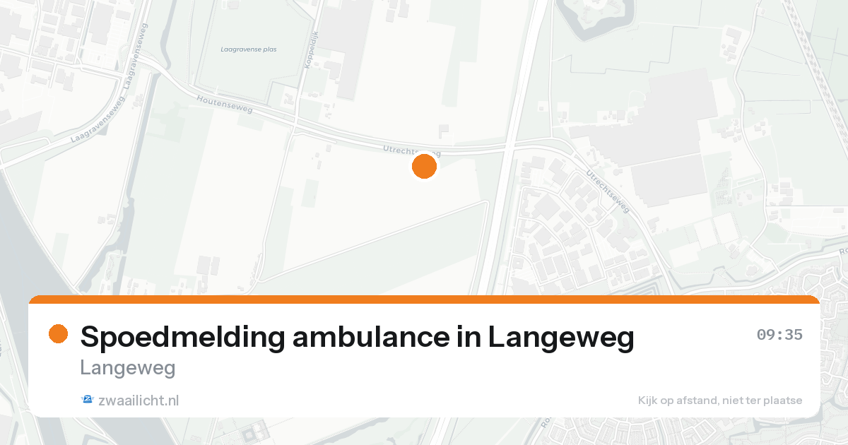 Spoedmelding ambulance in Langeweg — 8 jun 2026