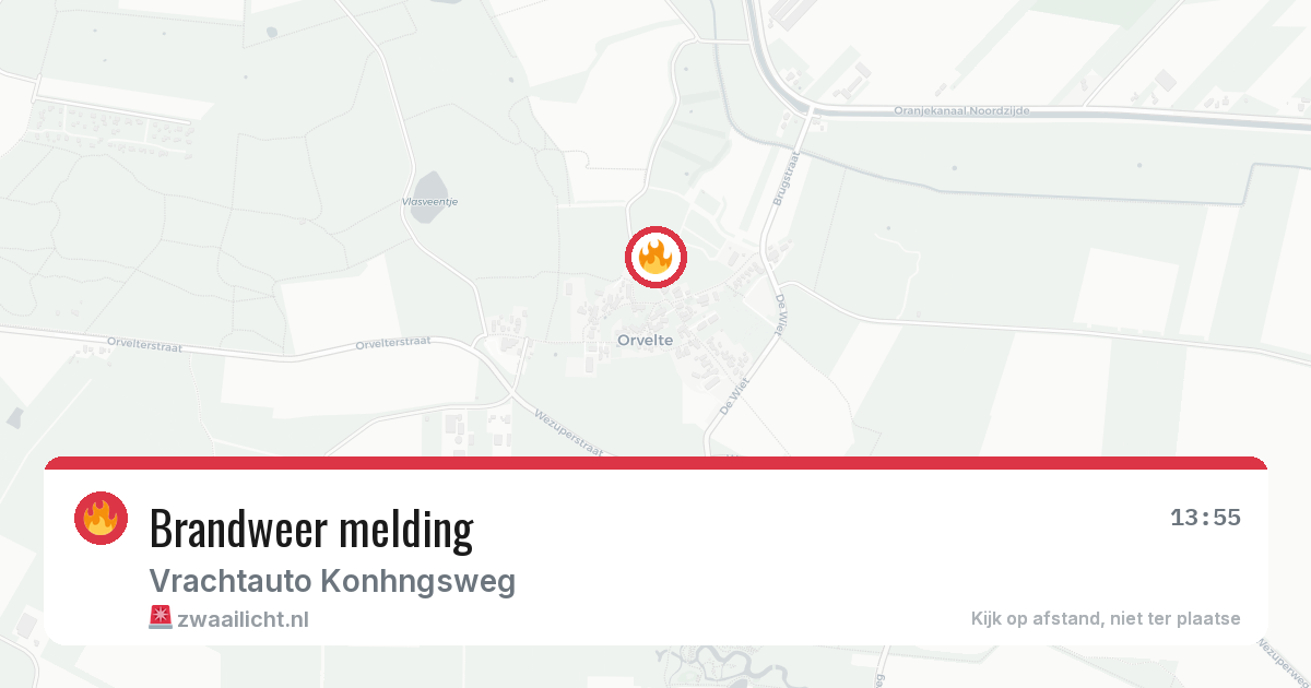 Brandweer melding — 16 jun 2026