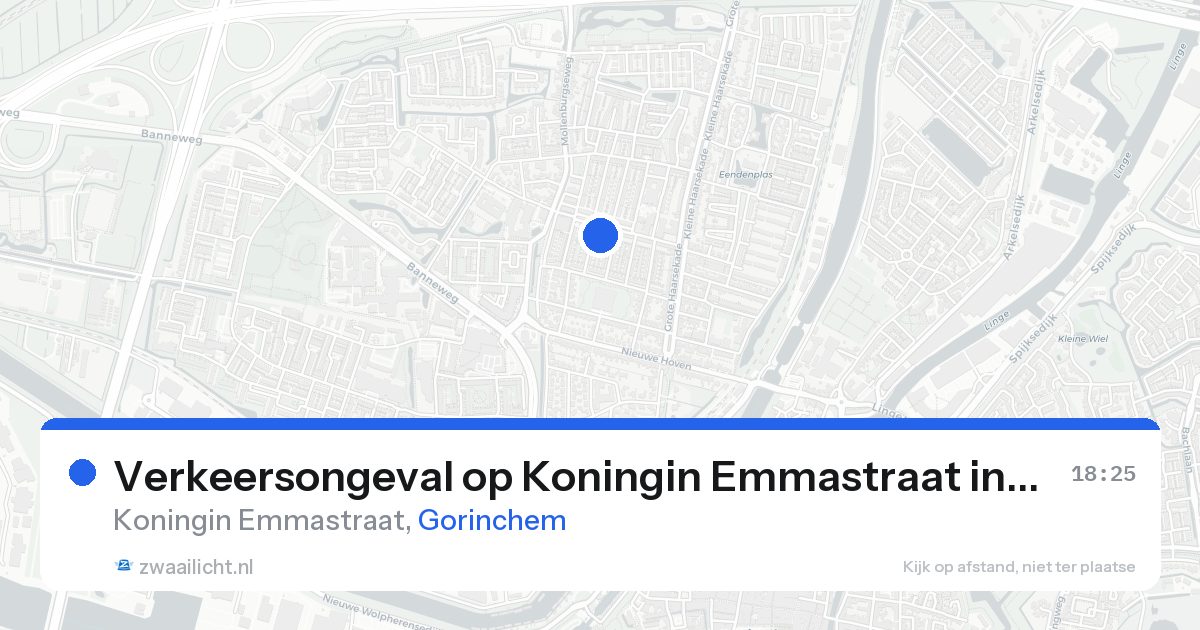 Verkeersongeval op Koningin Emmastraat in Gorinchem — 15 aug 2026