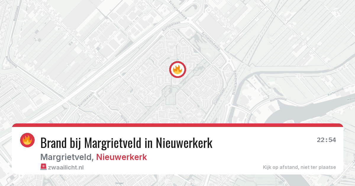 Brand bij Margrietveld in Nieuwerkerk — 27 jun 2026