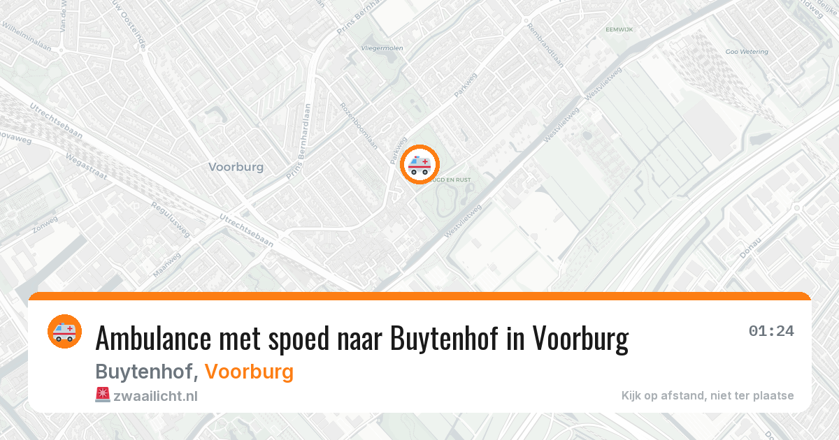Ambulance met spoed naar Buytenhof in Voorburg — 7 aug 2026