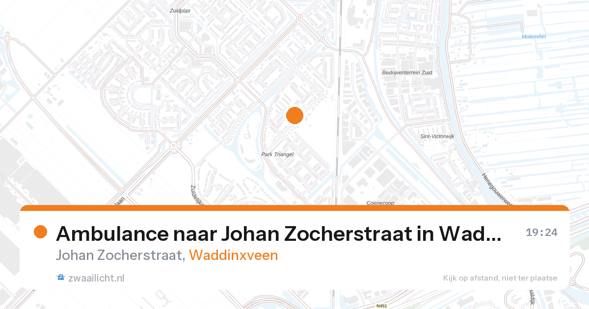 Ambulance naar Johan Zocherstraat in Waddinxveen — 27 feb 2026