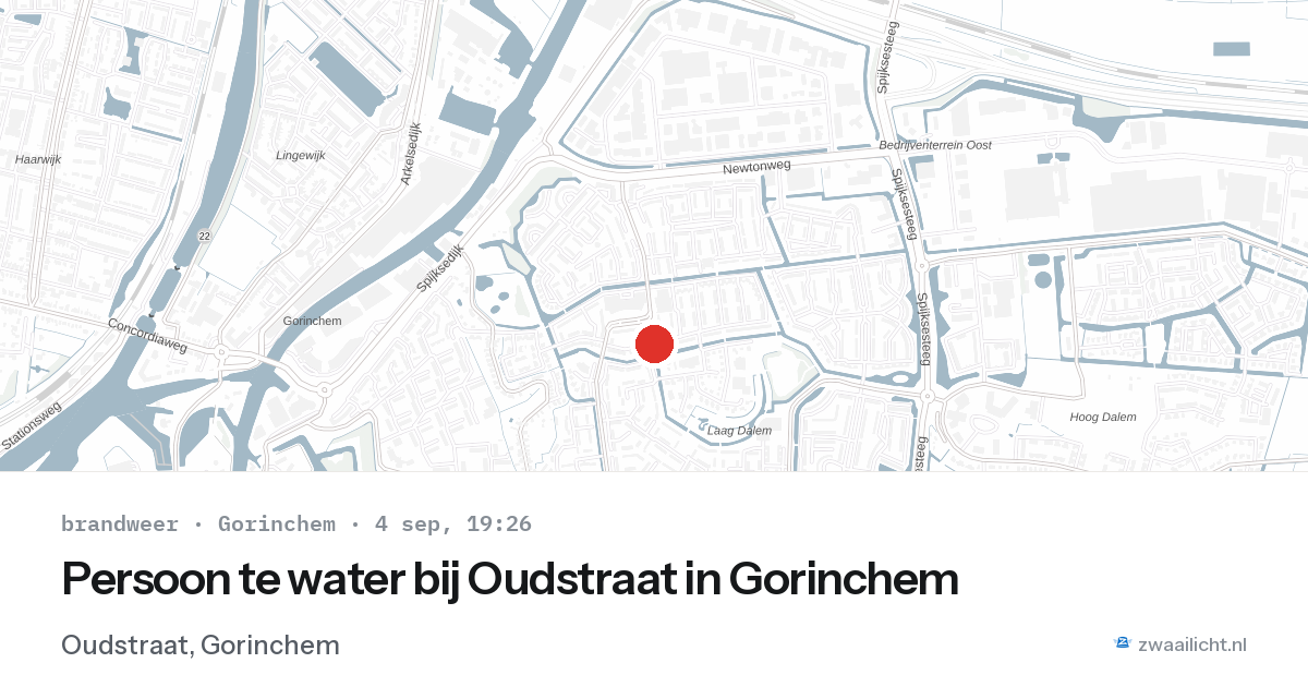 Persoon te water bij Oudstraat in Gorinchem — 4 sep 2026