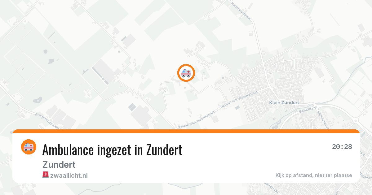 Ambulance ingezet in Zundert — 12 aug 2026