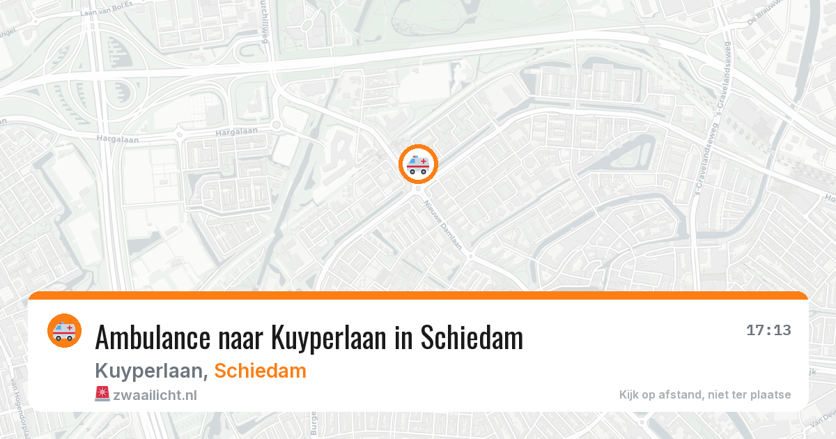 Ambulance naar Kuyperlaan in Schiedam — 28 mei 2026