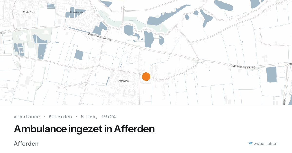 Ambulance ingezet in Afferden — 5 feb 2026