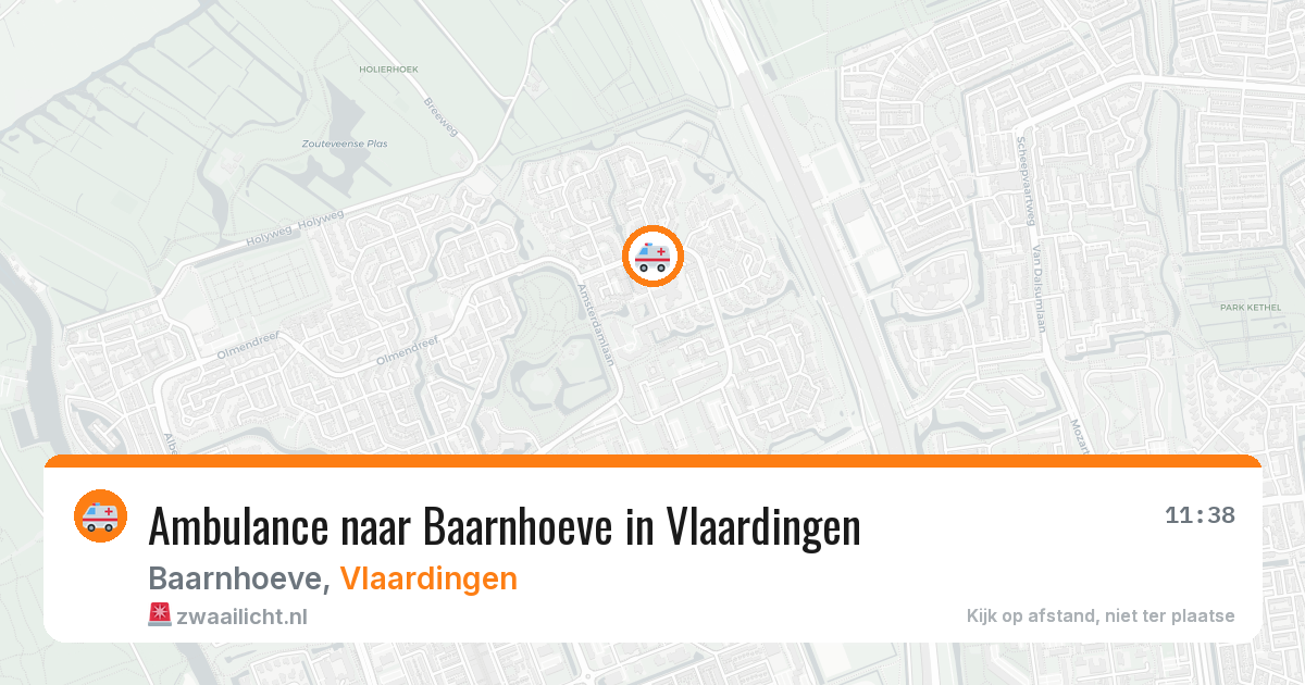 Ambulance naar Baarnhoeve in Vlaardingen — 2 apr 2026