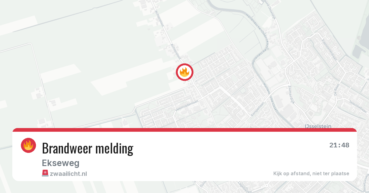 Brandweer melding — 7 jul 2026