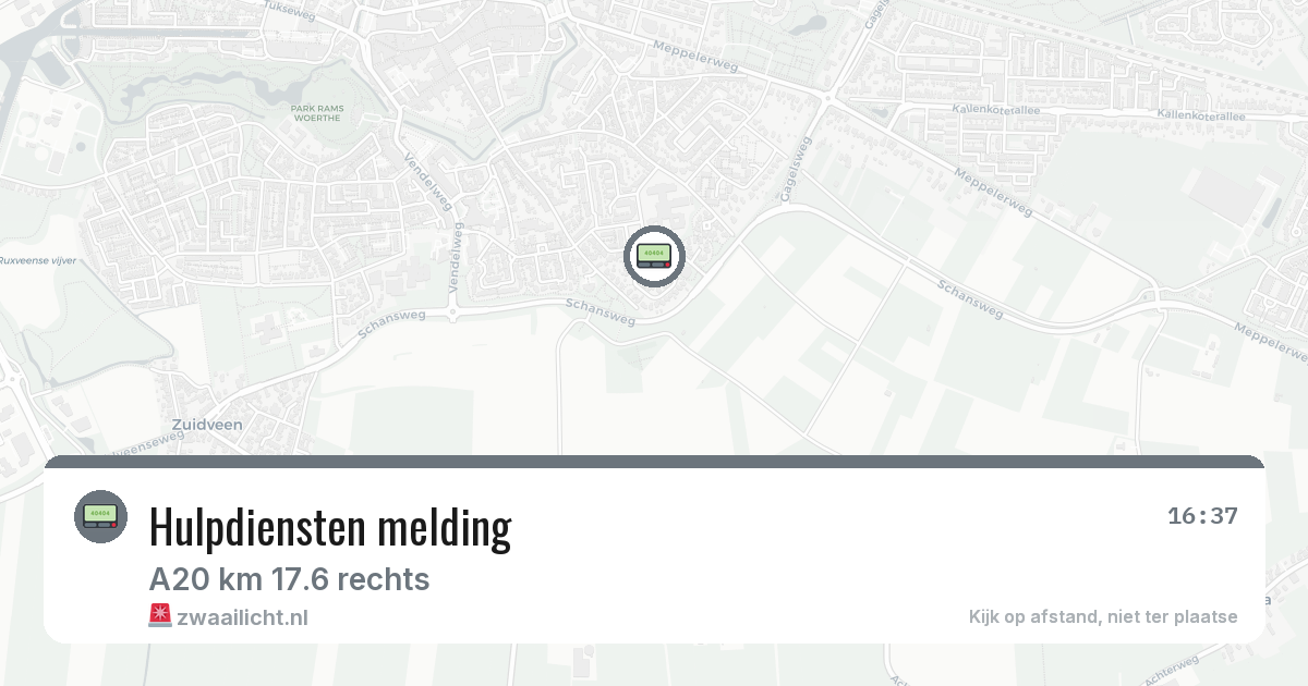 Hulpdiensten melding — 4 mrt 2026