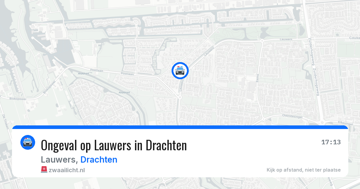 Ongeval op Lauwers in Drachten — 22 jul 2026