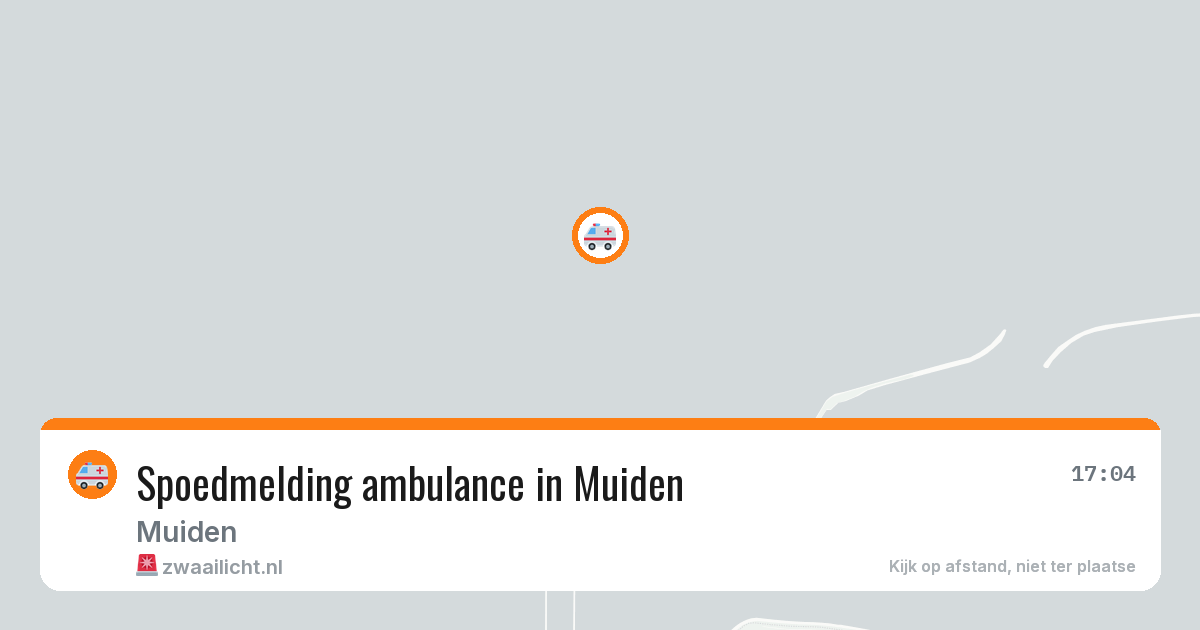 Spoedmelding ambulance in Muiden — 11 aug 2026