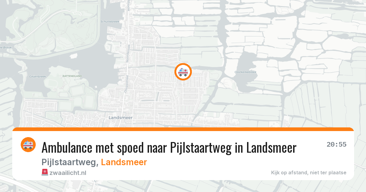 Ambulance met spoed naar Pijlstaartweg in Landsmeer — 25 mrt 2026