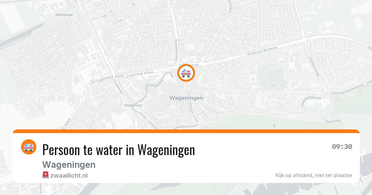 Persoon te water in Wageningen — 28 feb 2026
