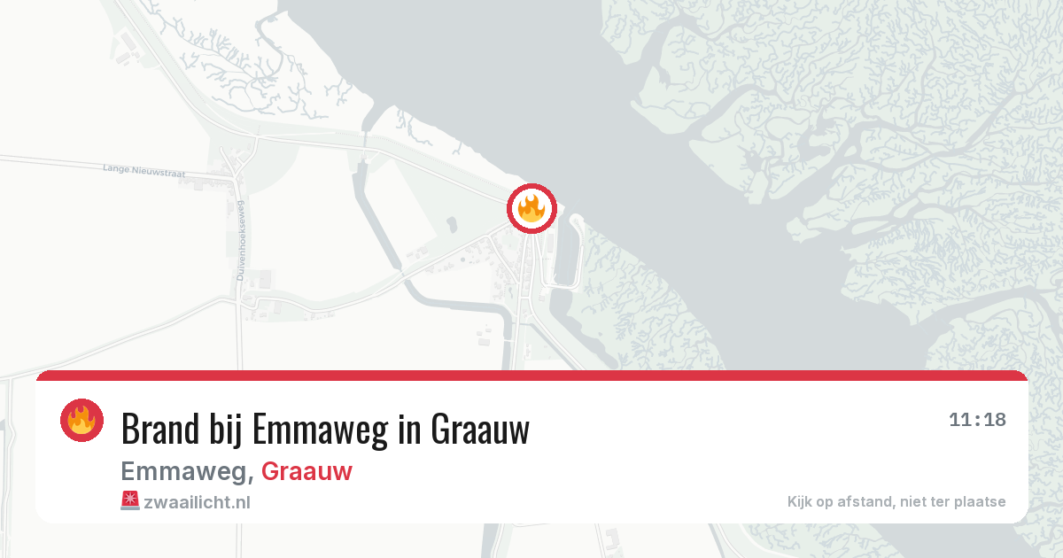 Brand bij Emmaweg in Graauw — 13 aug 2026