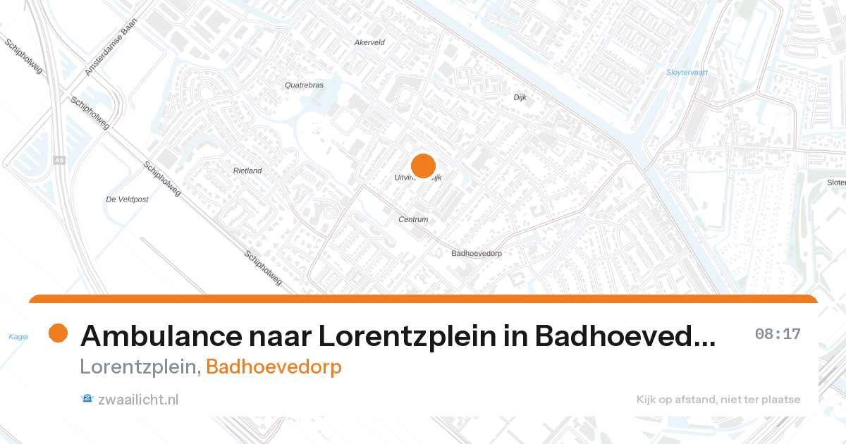 Ambulance naar Lorentzplein in Badhoevedorp — 12 jun 2026