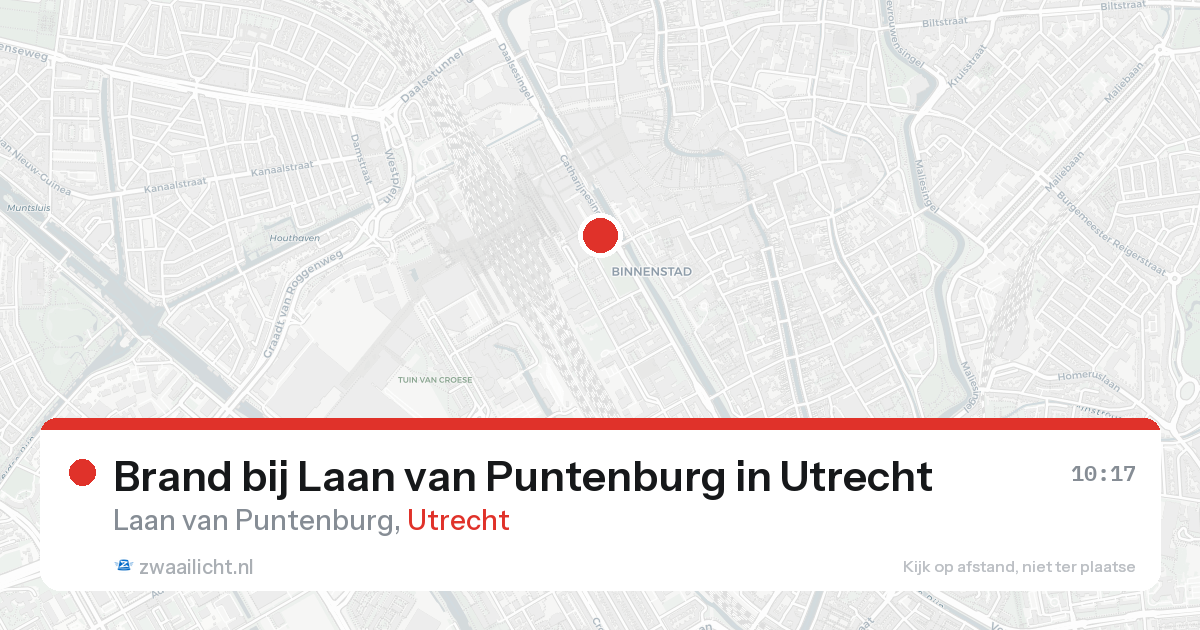 Brand bij Laan van Puntenburg in Utrecht — 26 aug 2026