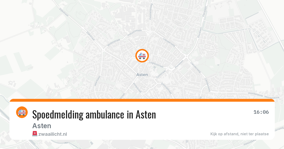 Spoedmelding ambulance in Asten — 27 jan 2026